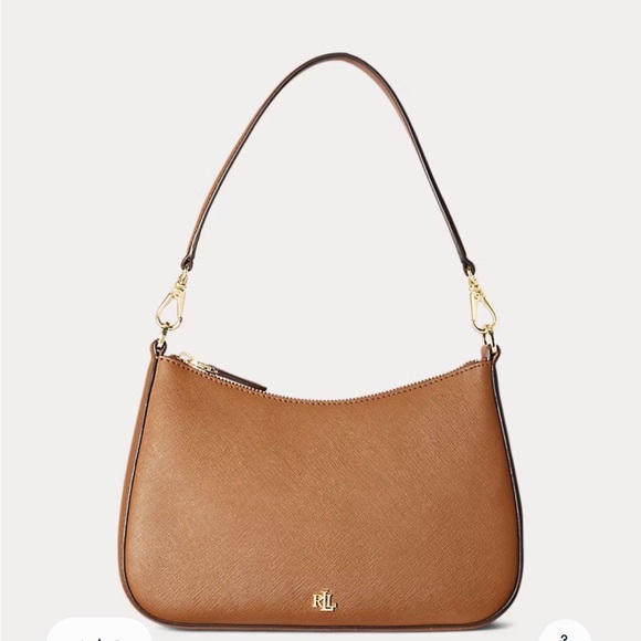 Lauren Ralph Lauren Handbags - NWT Lauren Ralph Lauren Crosshatch Leather Medium Danni Bag.